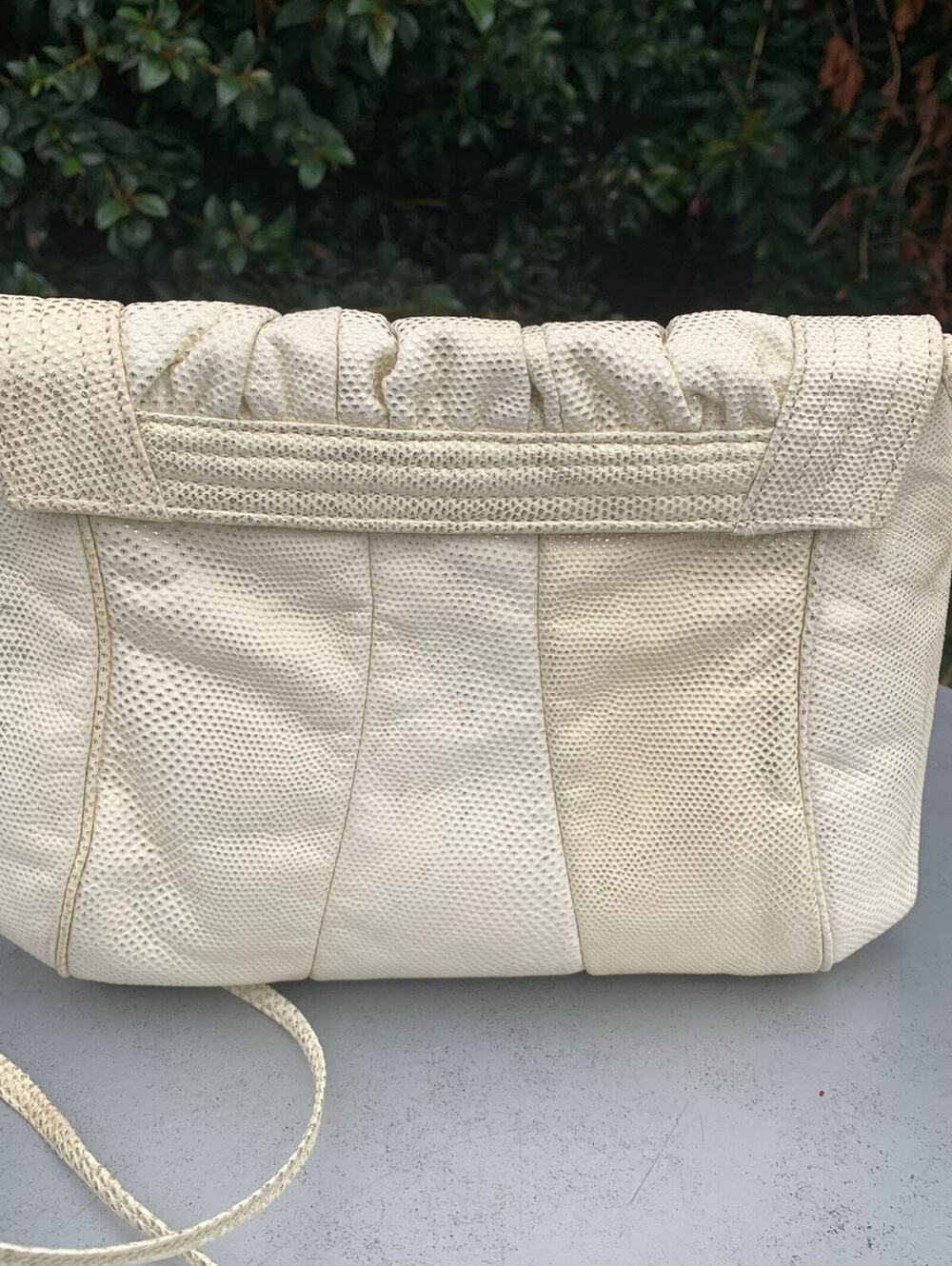 Vintage Sharif Shoulder Bag USA Made Cream Grandmacore - Picture 4 of 6